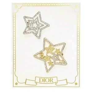 Dior Star Hair Clips in Gold and Silver